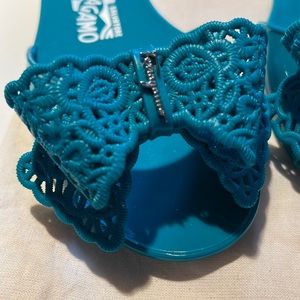 Ferragamo Aqua Jelly Flats